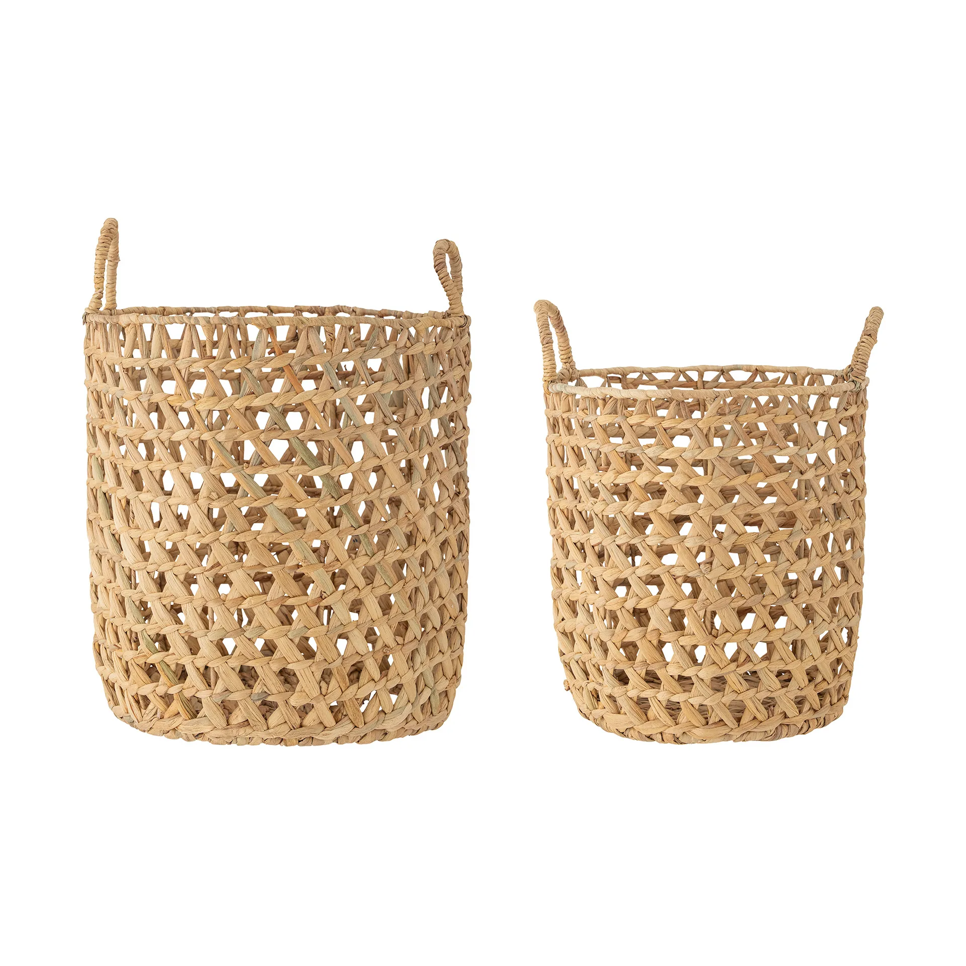 Set de 2 cestas con asa Rachel, Jacinto de agua Bloomingville