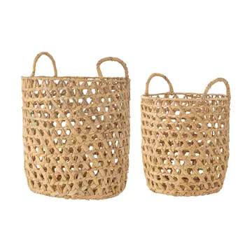 Set de 2 cestas con asa Rachel - Jacinto de agua - Bloomingville