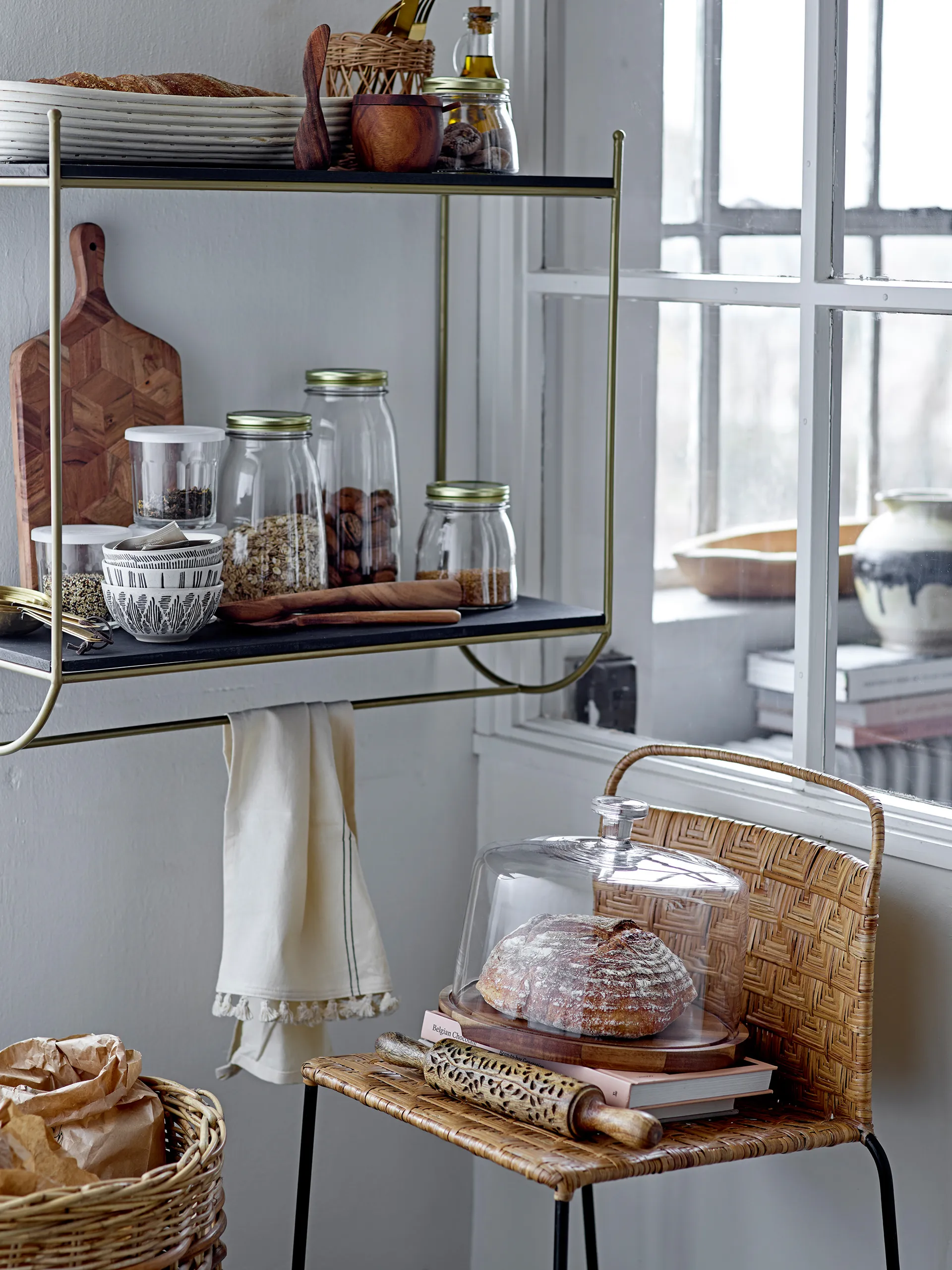 Set de 2 cestas Jala, marrón Bloomingville