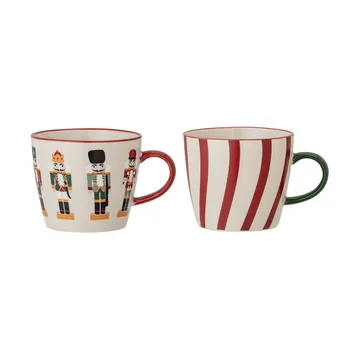 Set de 2 tazas Jolly - Multicolor, 30 cl - Bloomingville