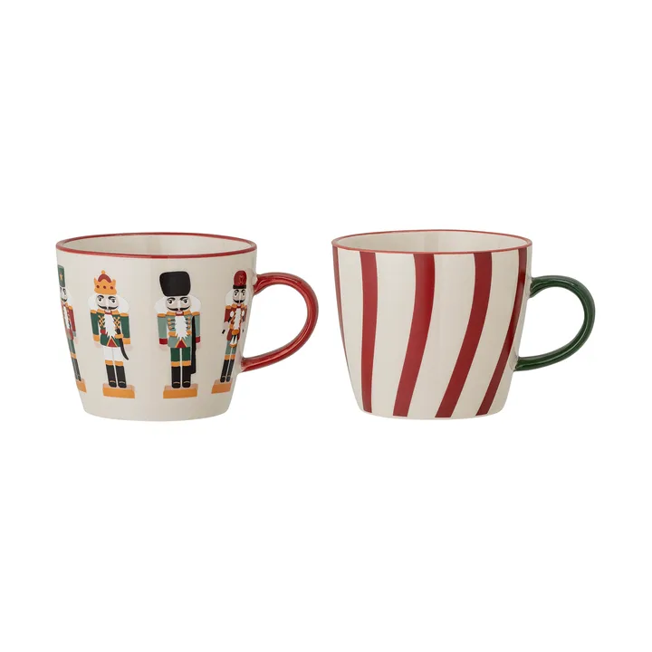 Set de 2 tazas Jolly - Multicolor, 30 cl - Bloomingville