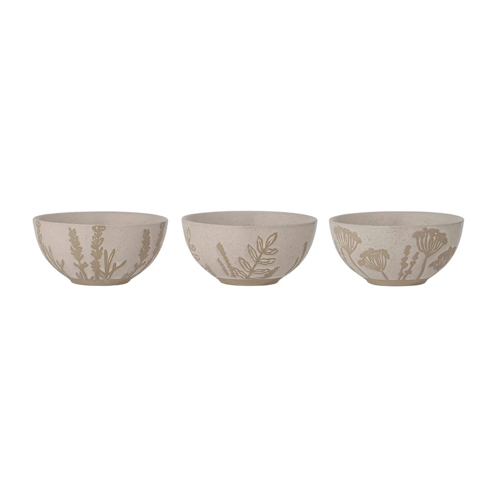 Set de 3 boles Primrose Ø11,5 cm, natural Bloomingville