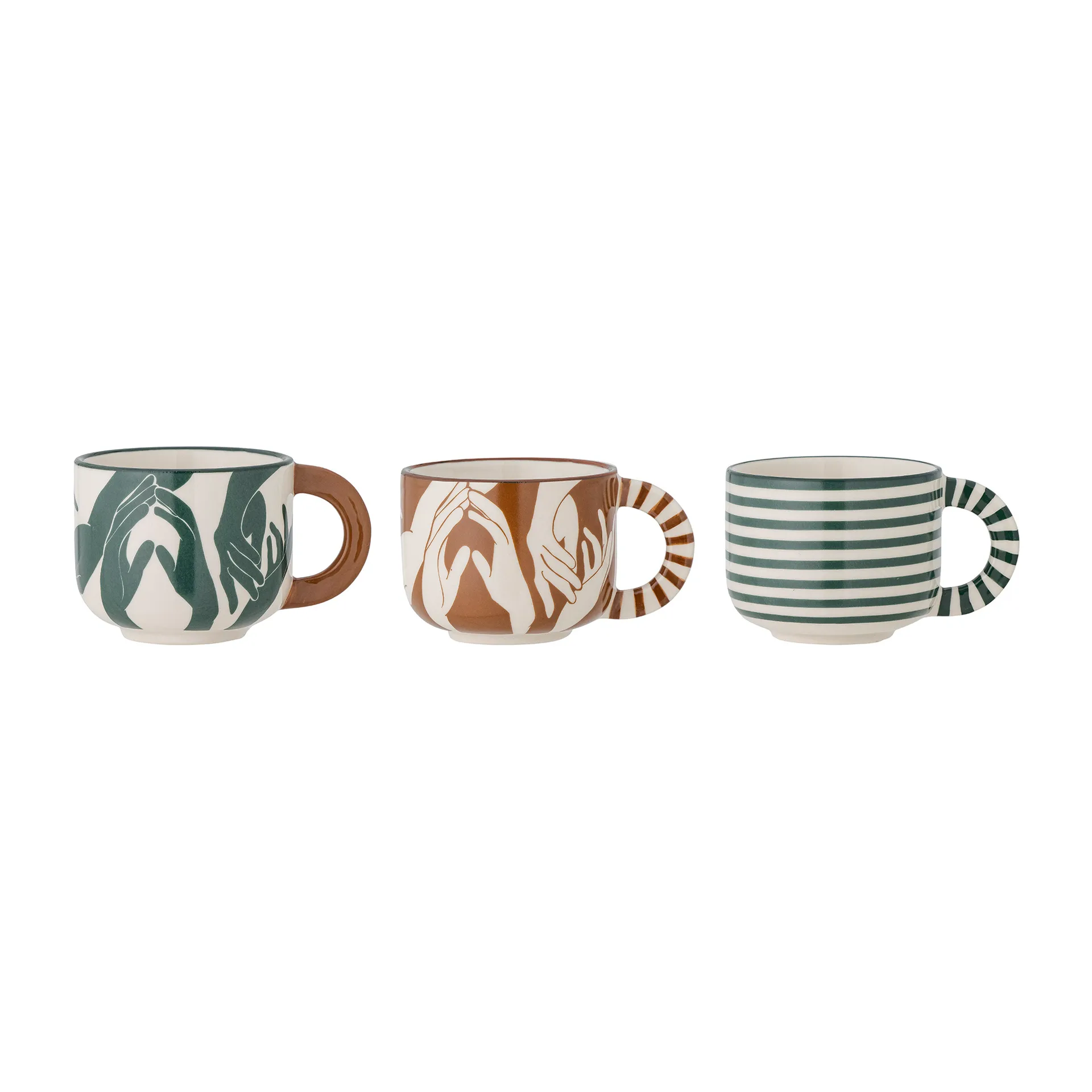 Set de 3 tazas Carim 6,5 cm, multi Bloomingville