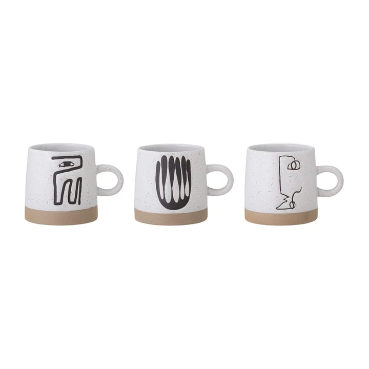 Set de 3 tazas Eliana 36 cl - gris - Bloomingville