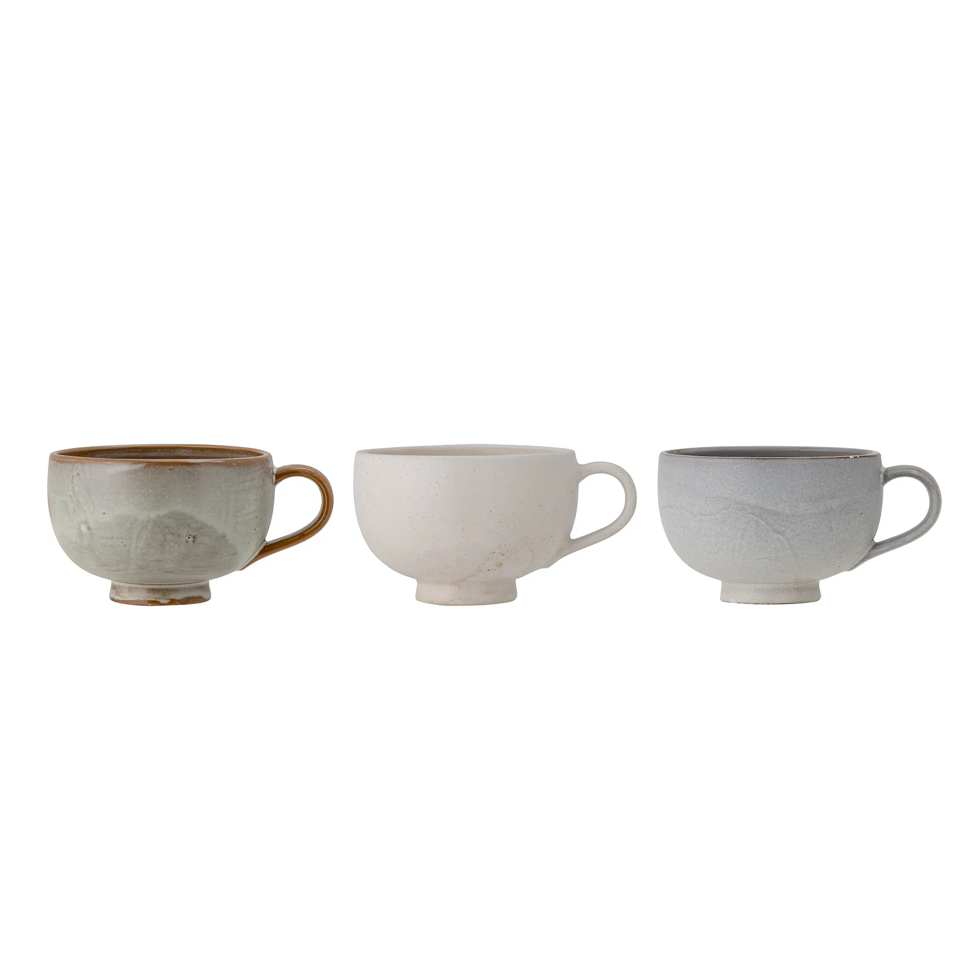 Set de 3 tazas Lila, gris Bloomingville