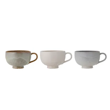 Set de 3 tazas Lila - gris - Bloomingville