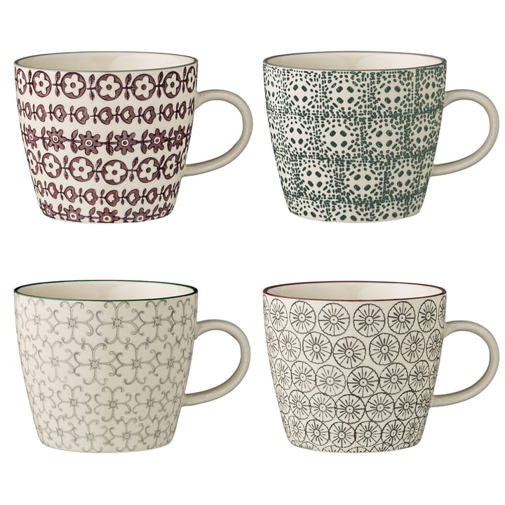 Set de 4 mugs Karine - Ø 9,5 cm - Bloomingville