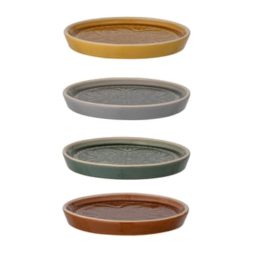 Set de 4 platos Rani Ø11 cm - gris-amarillo-marrón-verde - Bloomingville