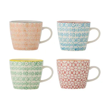 Set de 4 tazas Carla - Multicolor, pack de 4 - Bloomingville
