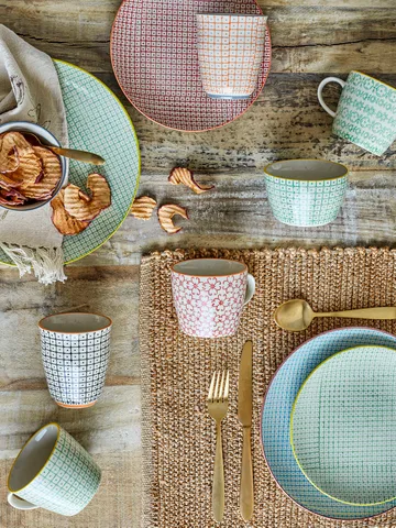 Set de 4 tazas Carla - Multicolor, pack de 6 - Bloomingville