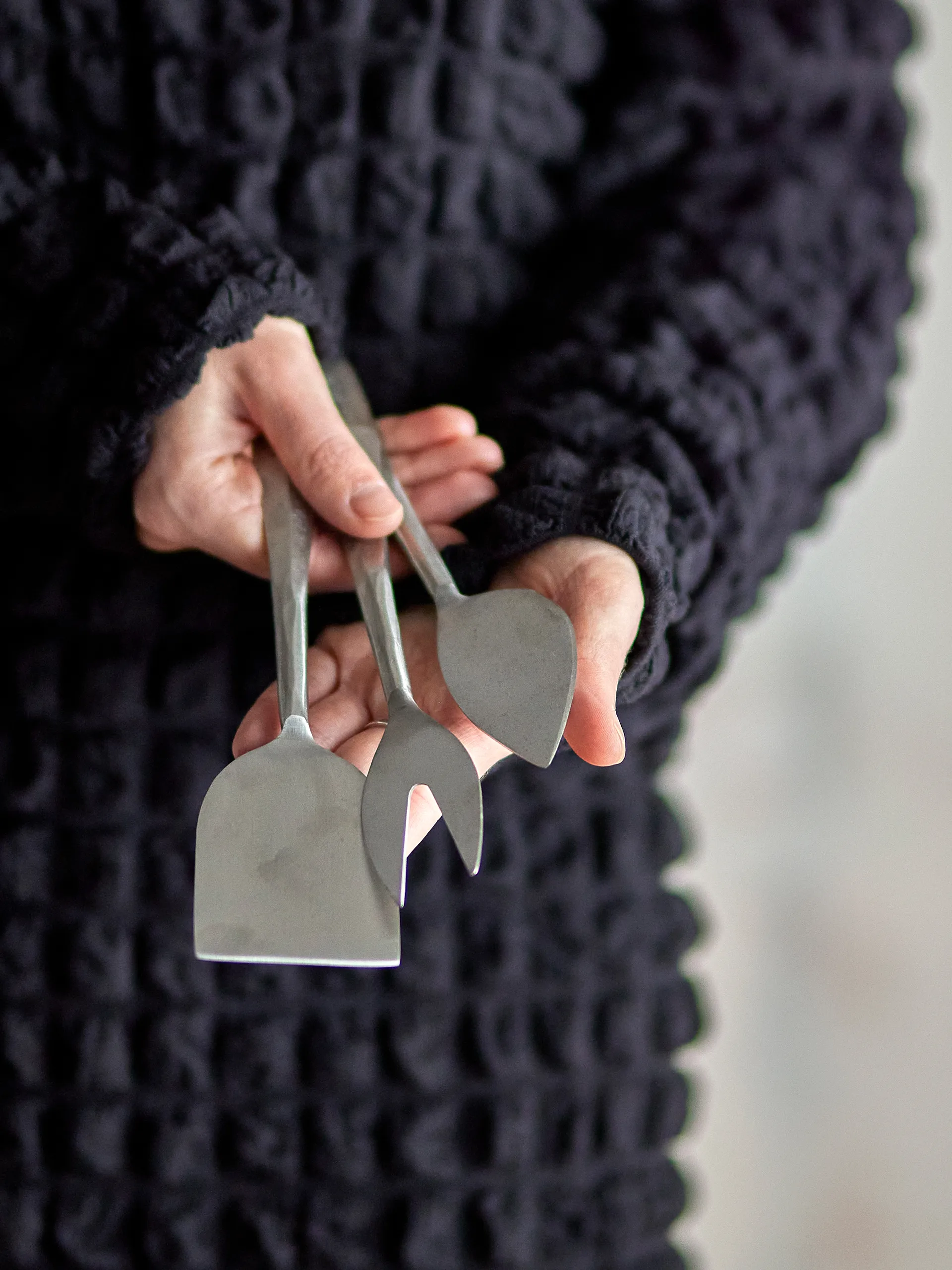 Set de cuchillos para queso Kinnie 3 piezas, Acero inoxidable Bloomingville