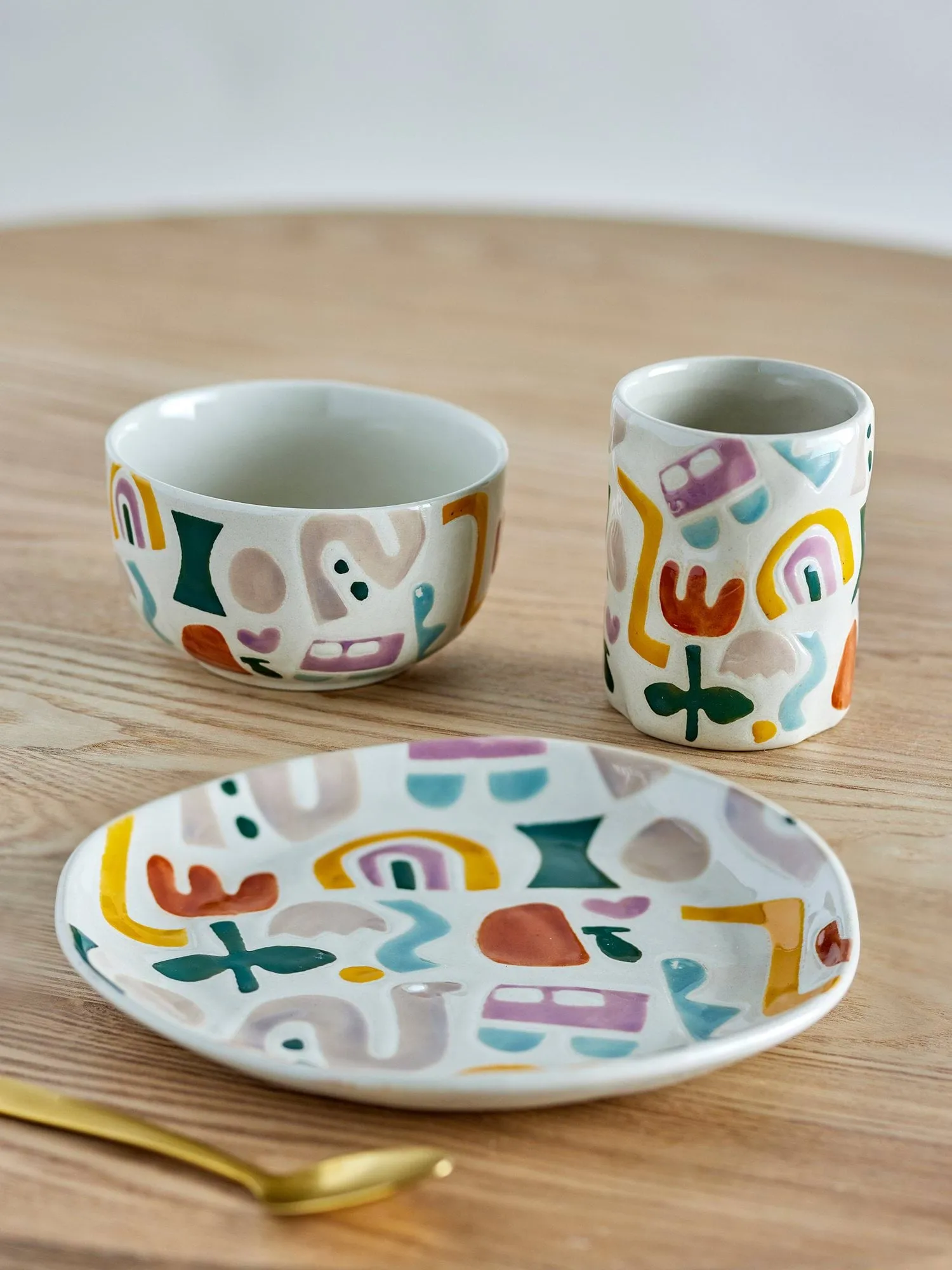 Set de mesa Filur, Multi, 3 piezas Bloomingville