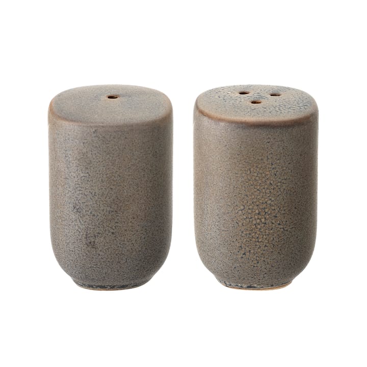 Set de salero y pimentero Kendra gres, gris Bloomingville