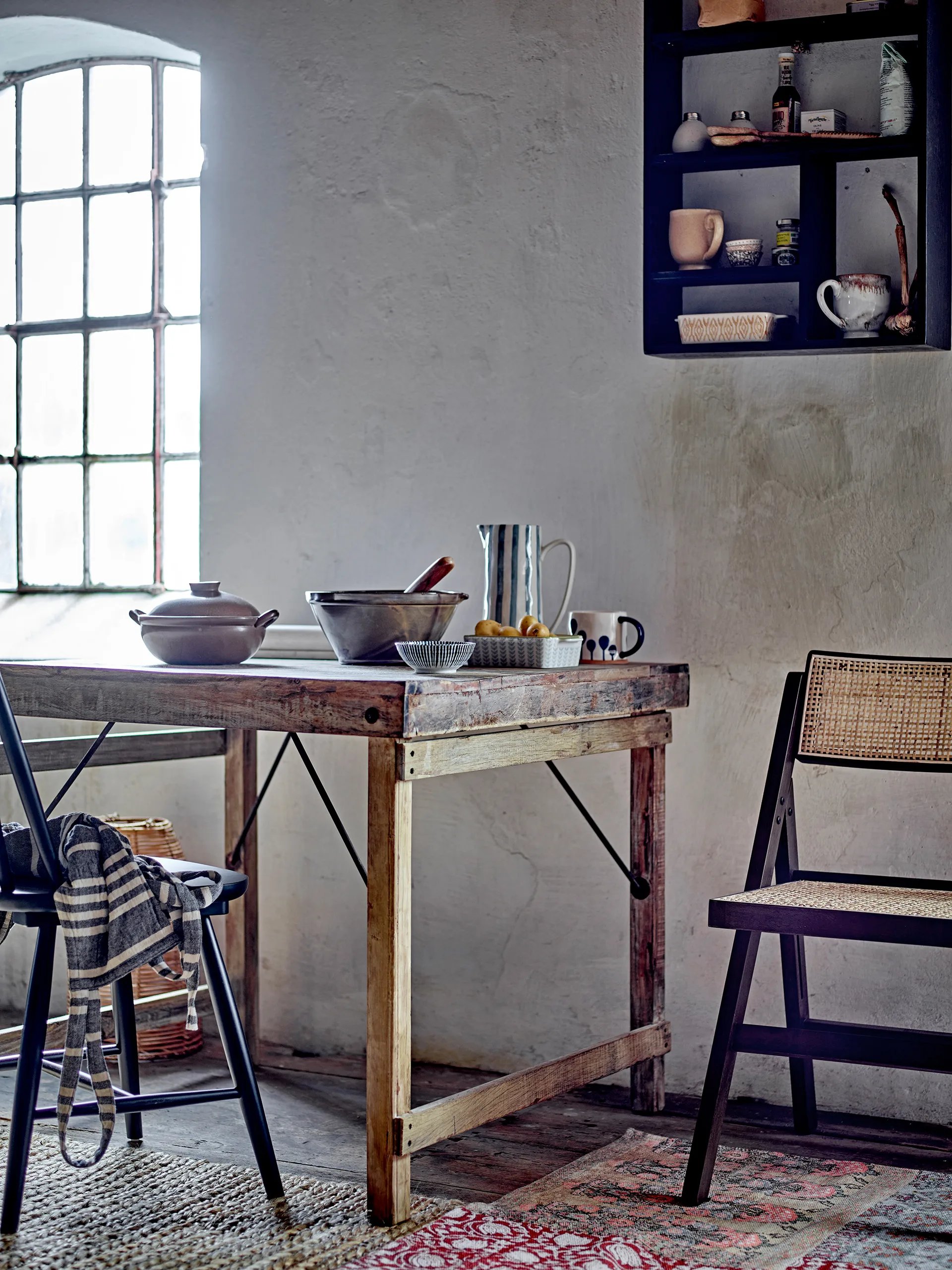 Silla Loupe, madera de caucho Bloomingville