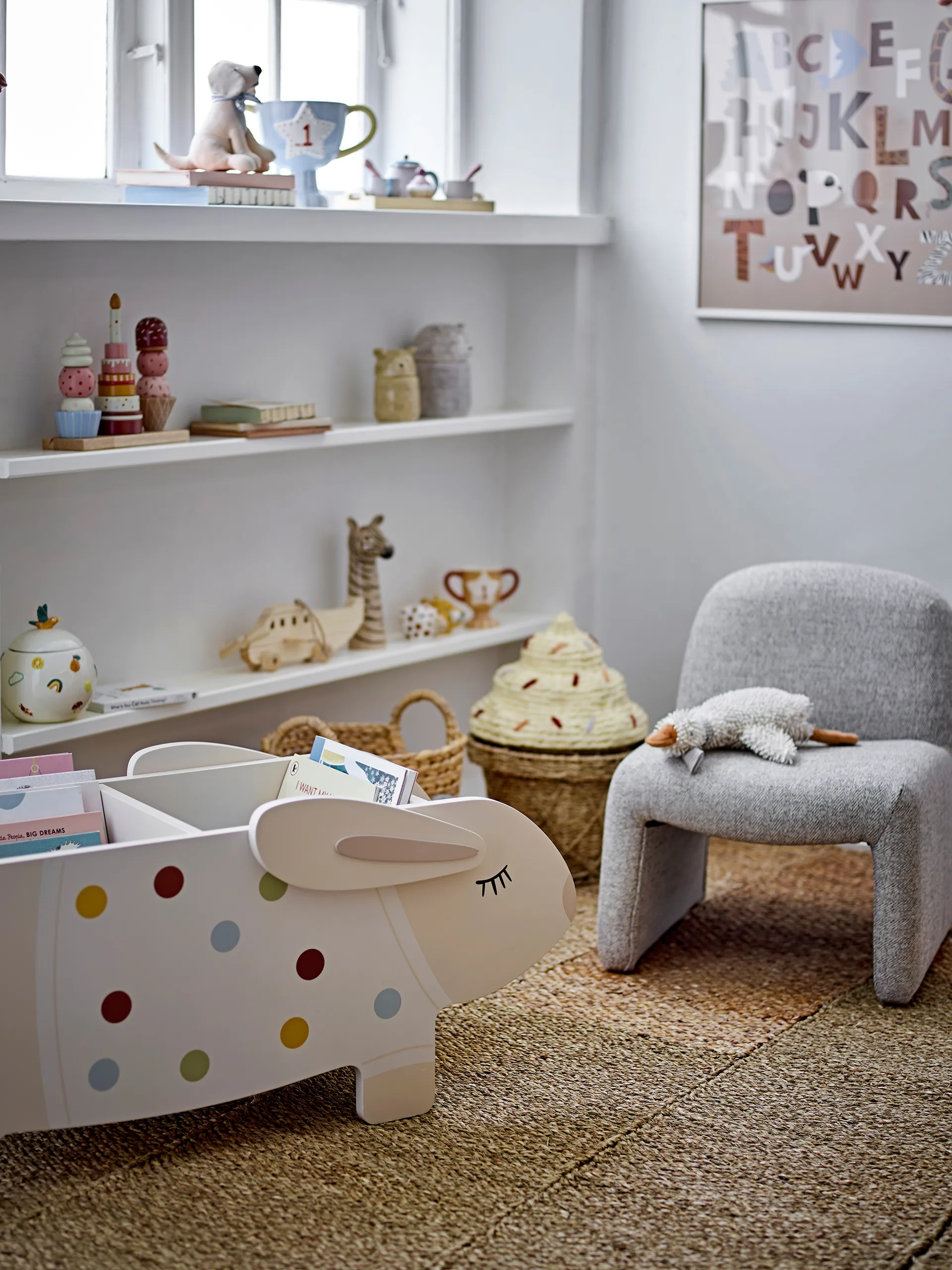 Silla Neel 40x51 cm, Gris Bloomingville