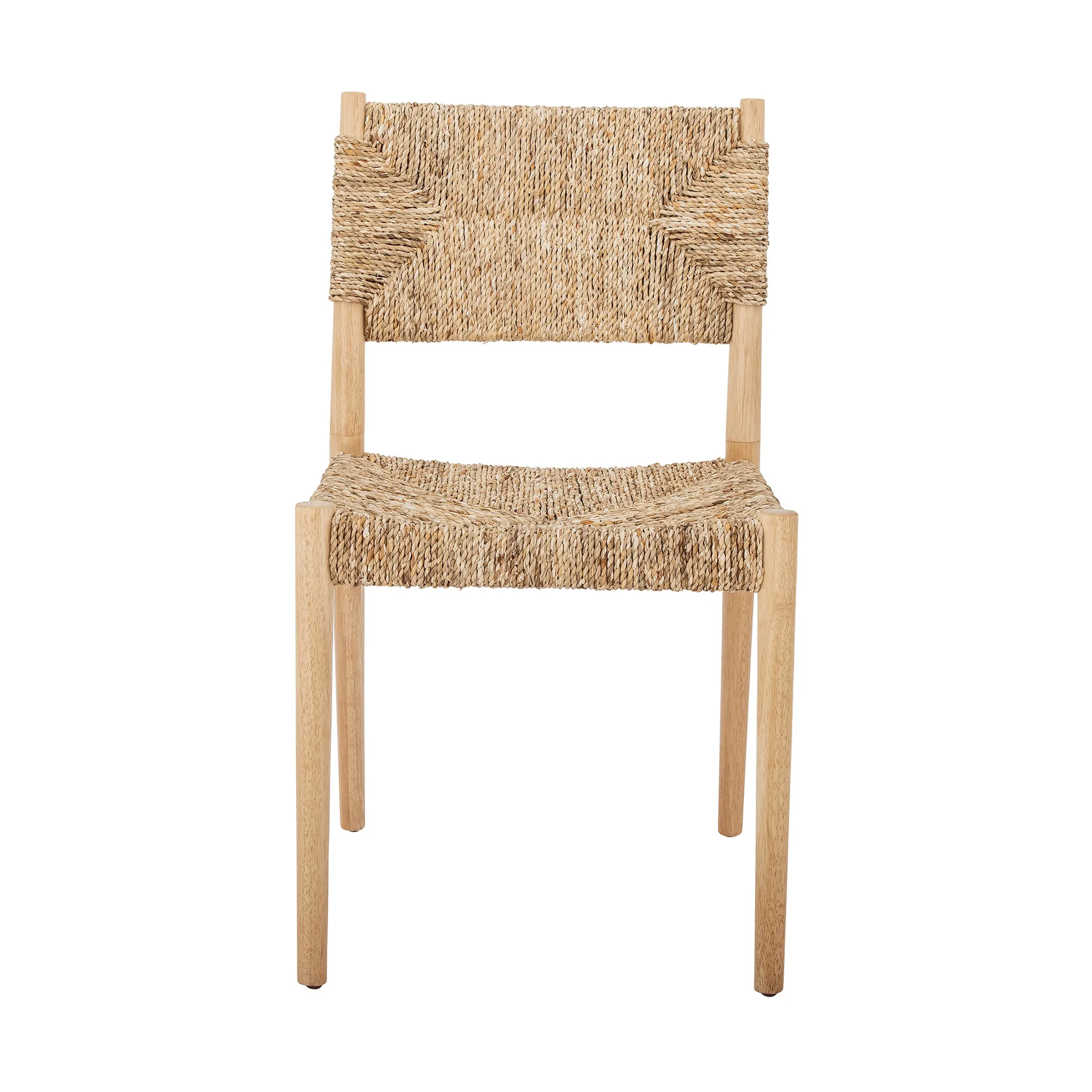 Silla Saran con respaldo y asiento tejidos, Natural Bloomingville