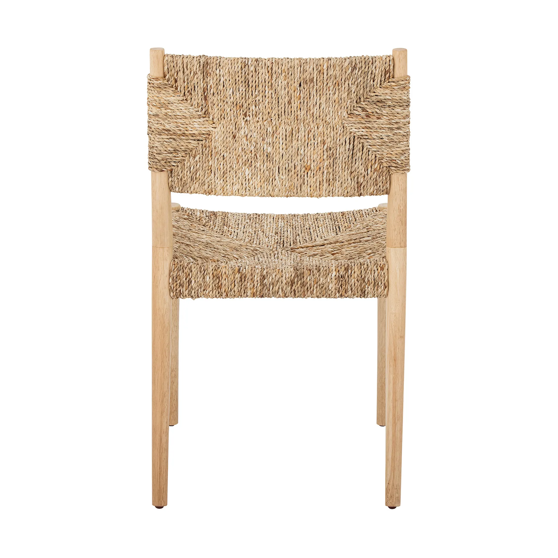 Silla Saran con respaldo y asiento tejidos, Natural Bloomingville