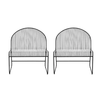 Sillón Friend 2 piezas negro - Bloomingville