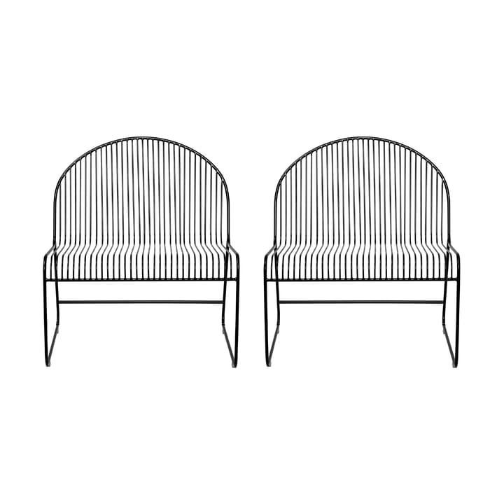 Sillón Friend 2 piezas negro Bloomingville