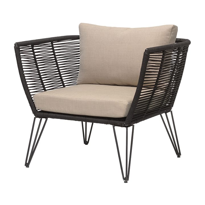 Sillón lounge Mundo, Black-beige Bloomingville