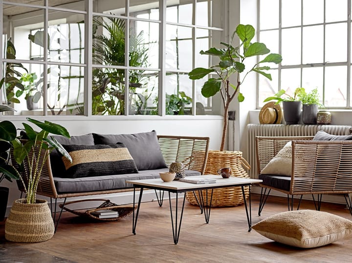 Sillón lounge Mundo, Brown-grey Bloomingville