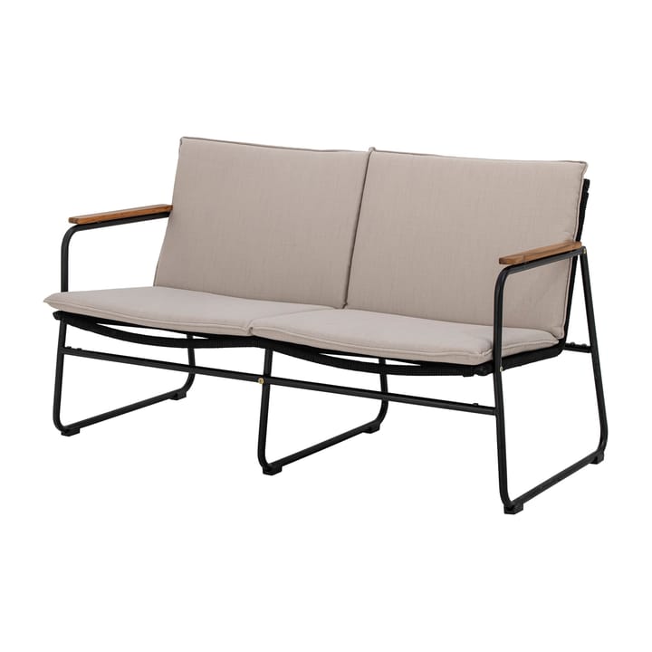 Sofá Hampton 127x71x76 cm, negro-beige Bloomingville