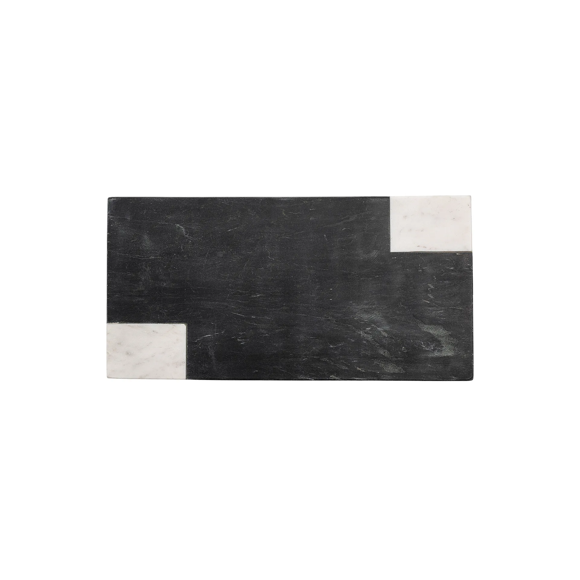 Tabla de cortar Elvia mármol 23x45,5 cm, negro Bloomingville