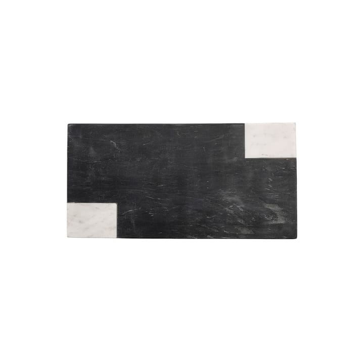 Tabla de cortar Elvia mármol 23x45,5 cm - negro - Bloomingville