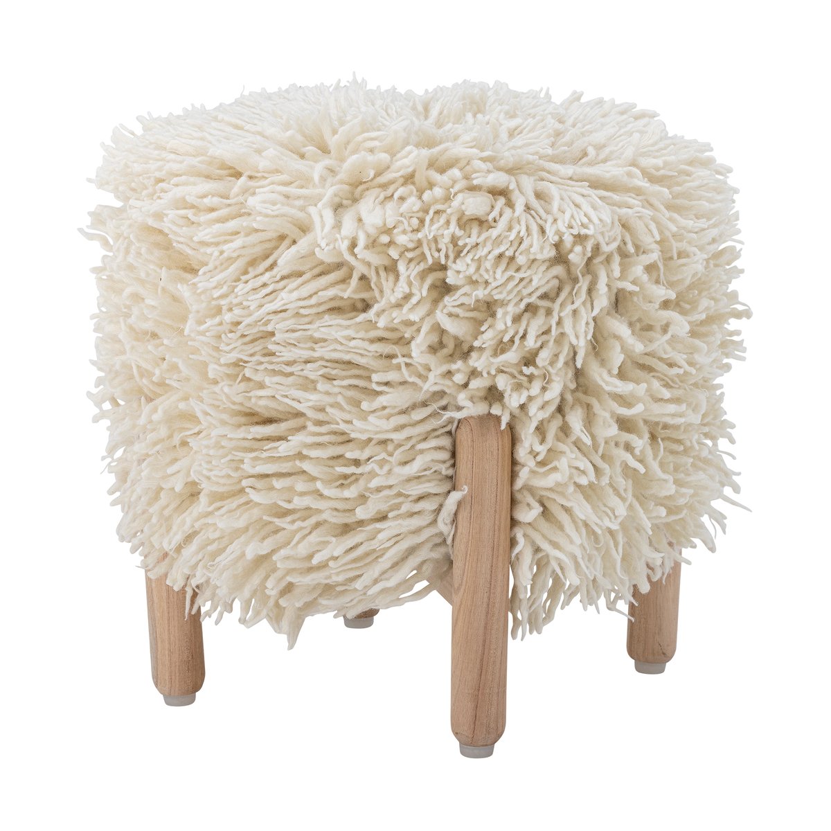 Bloomingville Taburete Lomba Roble | Decoración & Diseño Nórdico | Sillones y reposapiés | Blanco