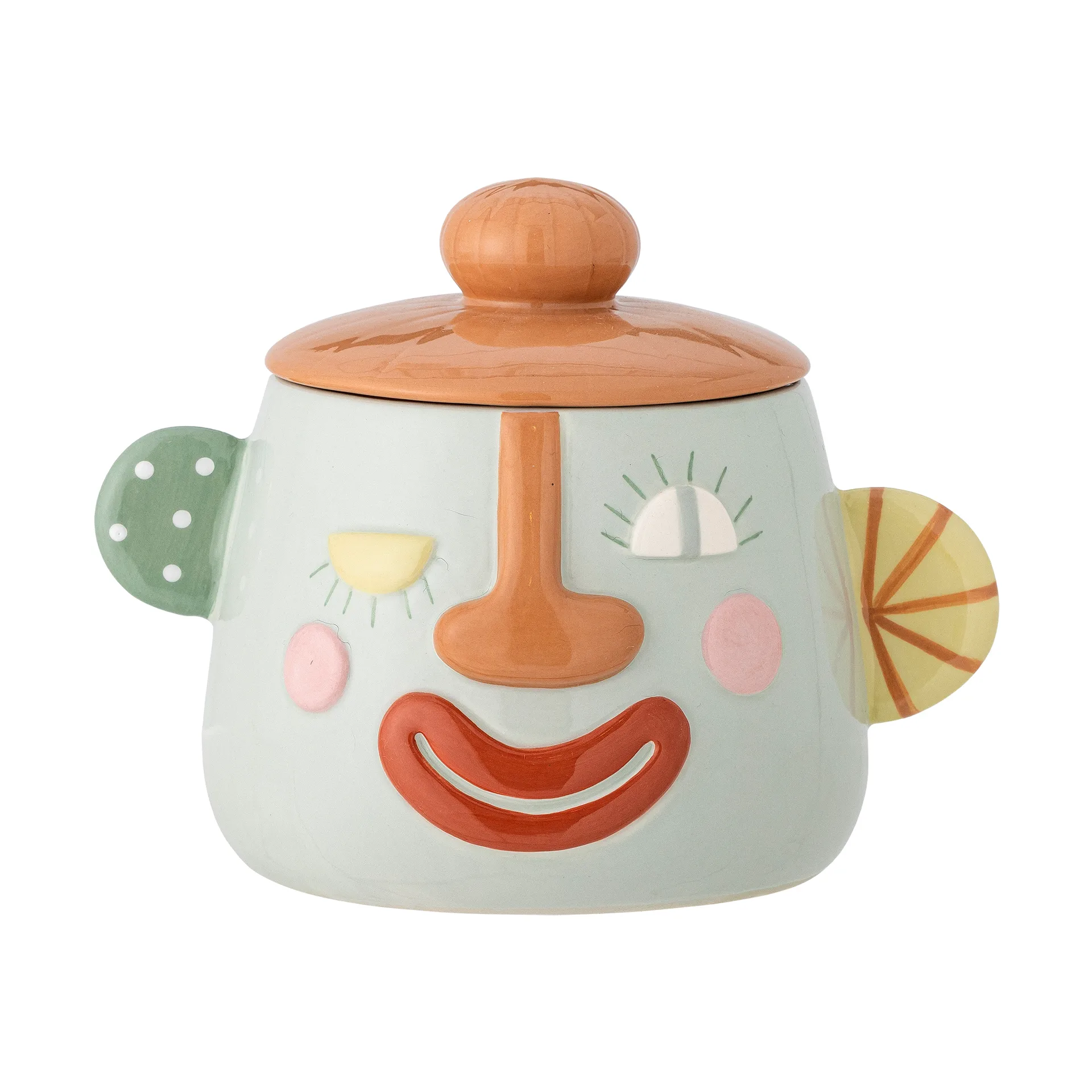 Tarro con tapa Sylvie Ø12 cm, Multi Bloomingville