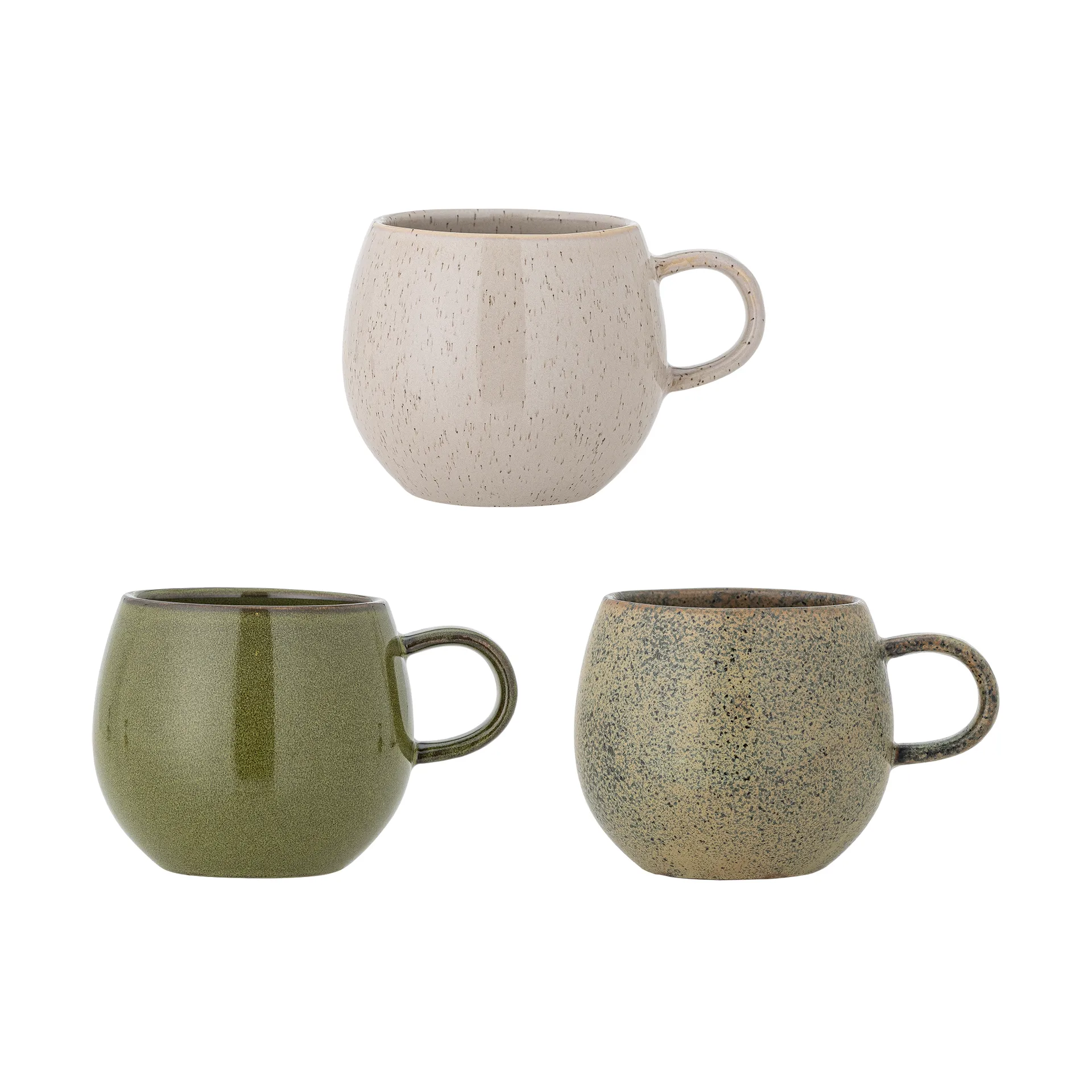 Taza Addison 3 piezas, Verde Bloomingville