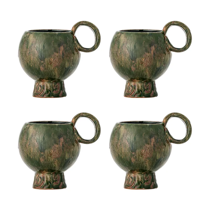Taza Avonlea, pack de 4 - Verde - Bloomingville