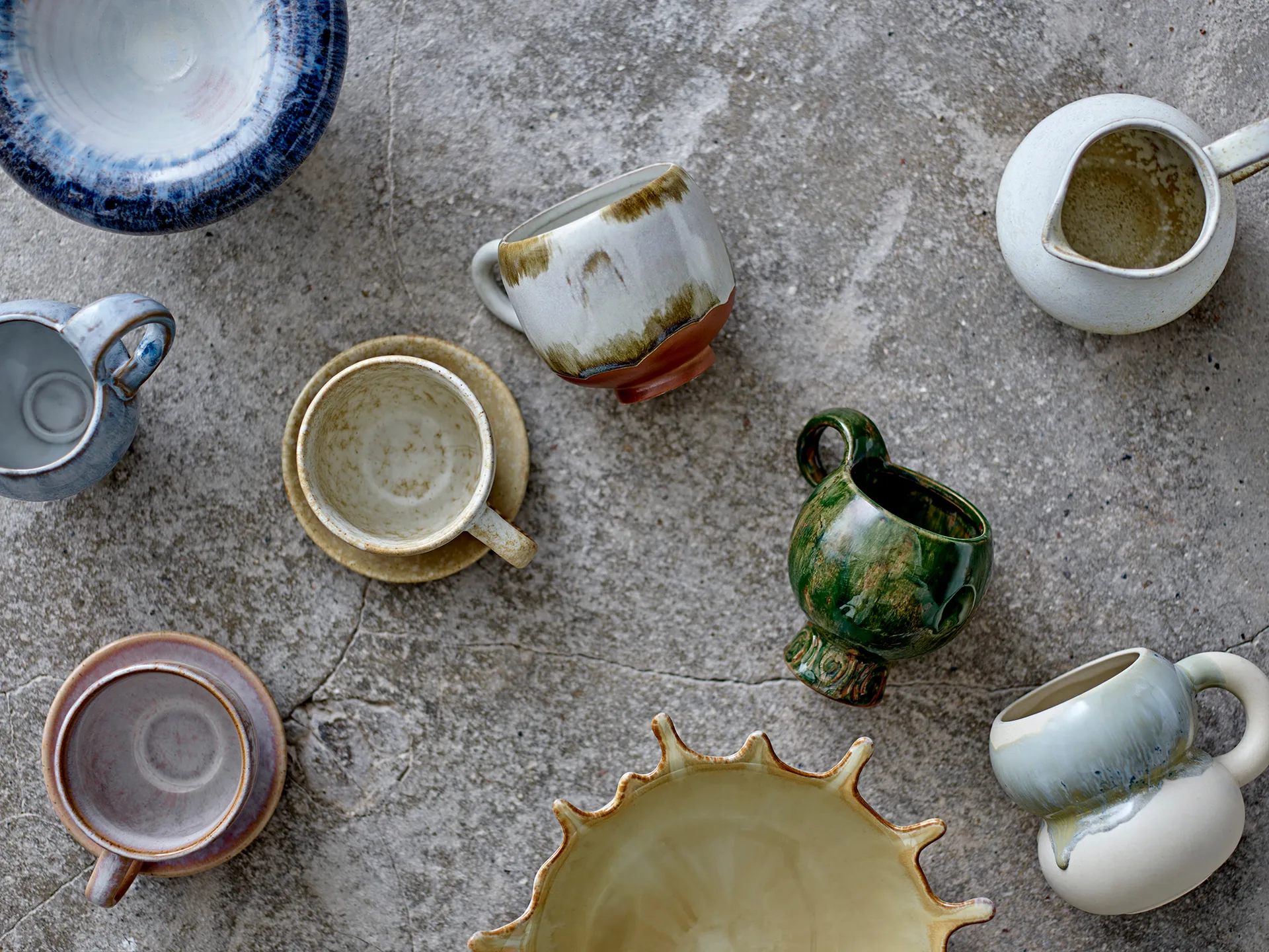 Taza Avonlea, pack de 4, Verde Bloomingville