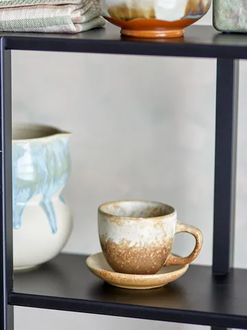 Taza Brenta con platillo, pack de 4 - Natural - Bloomingville