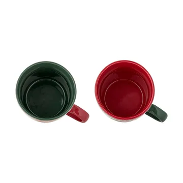 Taza con números - Multicolor, 2 piezas, 30 cl - Bloomingville