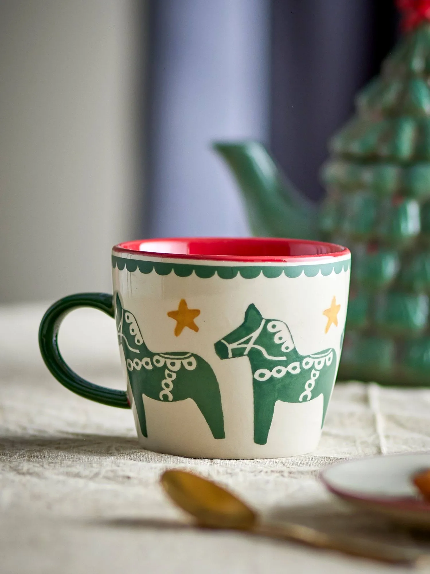 Taza con números, Multicolor, 2 piezas, 30 cl Bloomingville