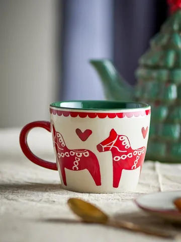 Taza con números - Multicolor, 2 piezas, 30 cl - Bloomingville
