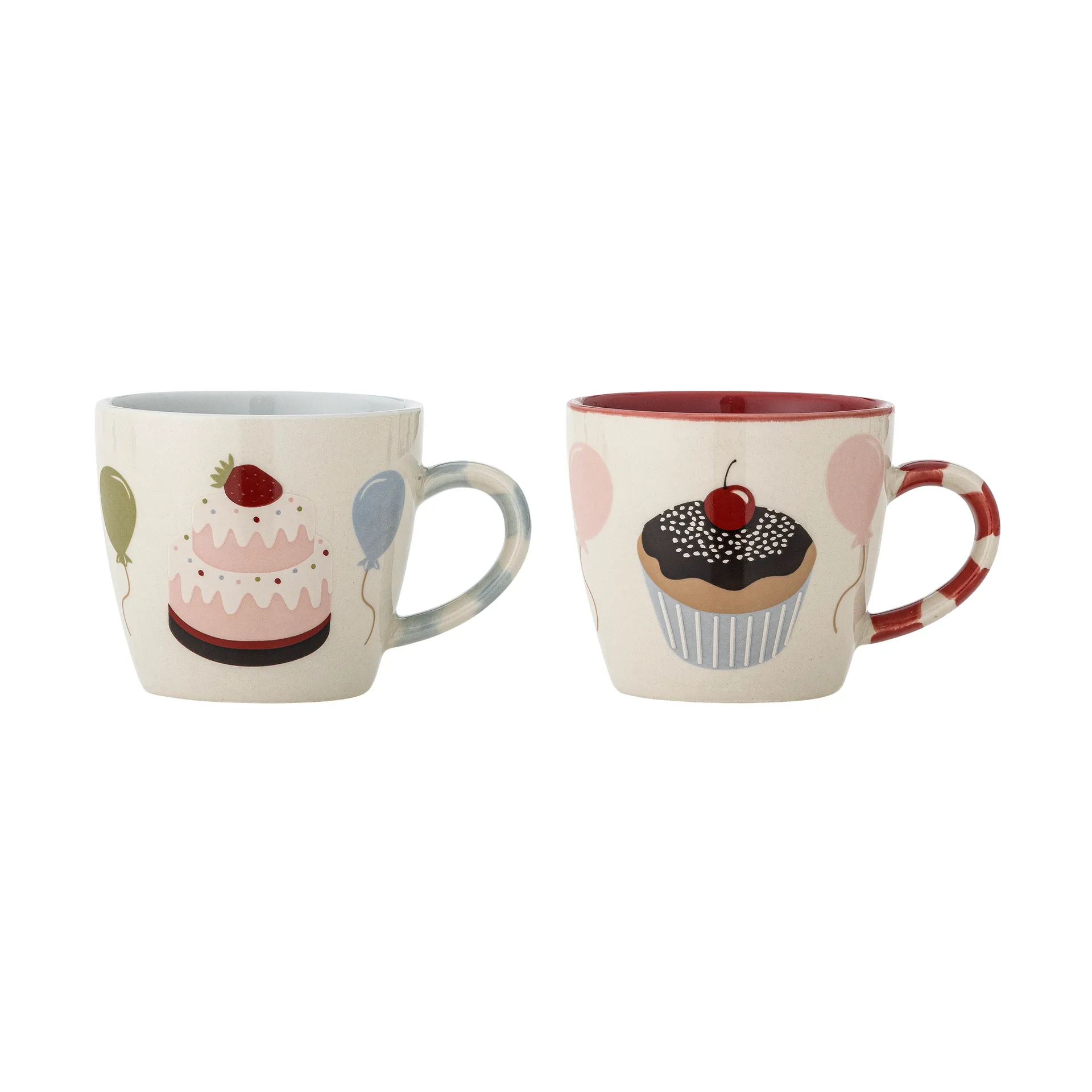 Taza Darby 20 cl, 2 piezas, Rojo Bloomingville