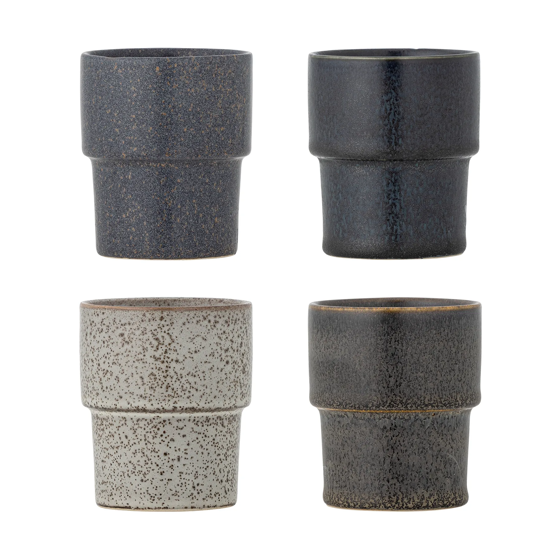 Taza Ewan, pack de 4, Marrón Bloomingville