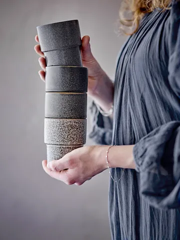 Taza Ewan, pack de 4 - Marrón - Bloomingville