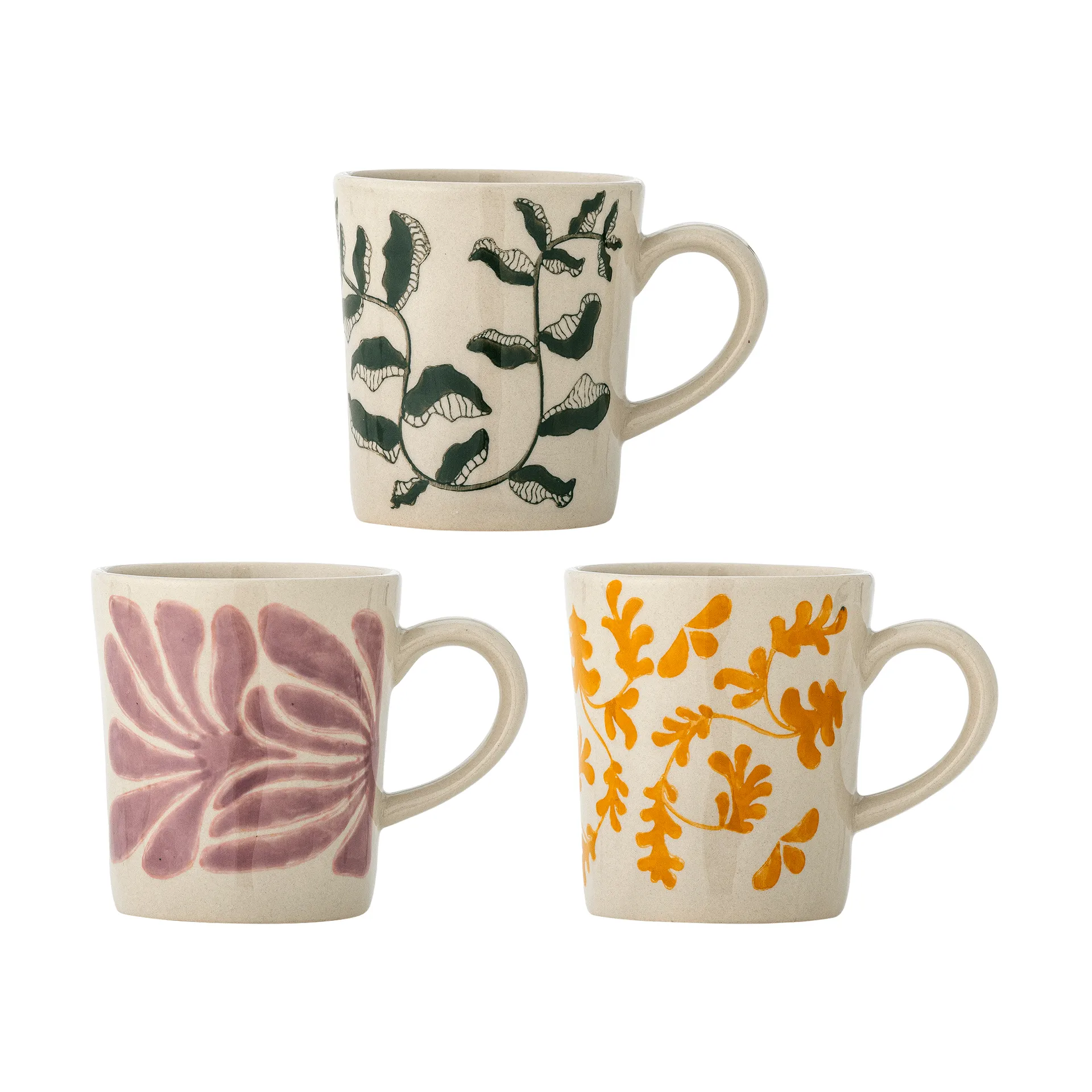 Taza Fauni, Multi, 3 piezas Bloomingville