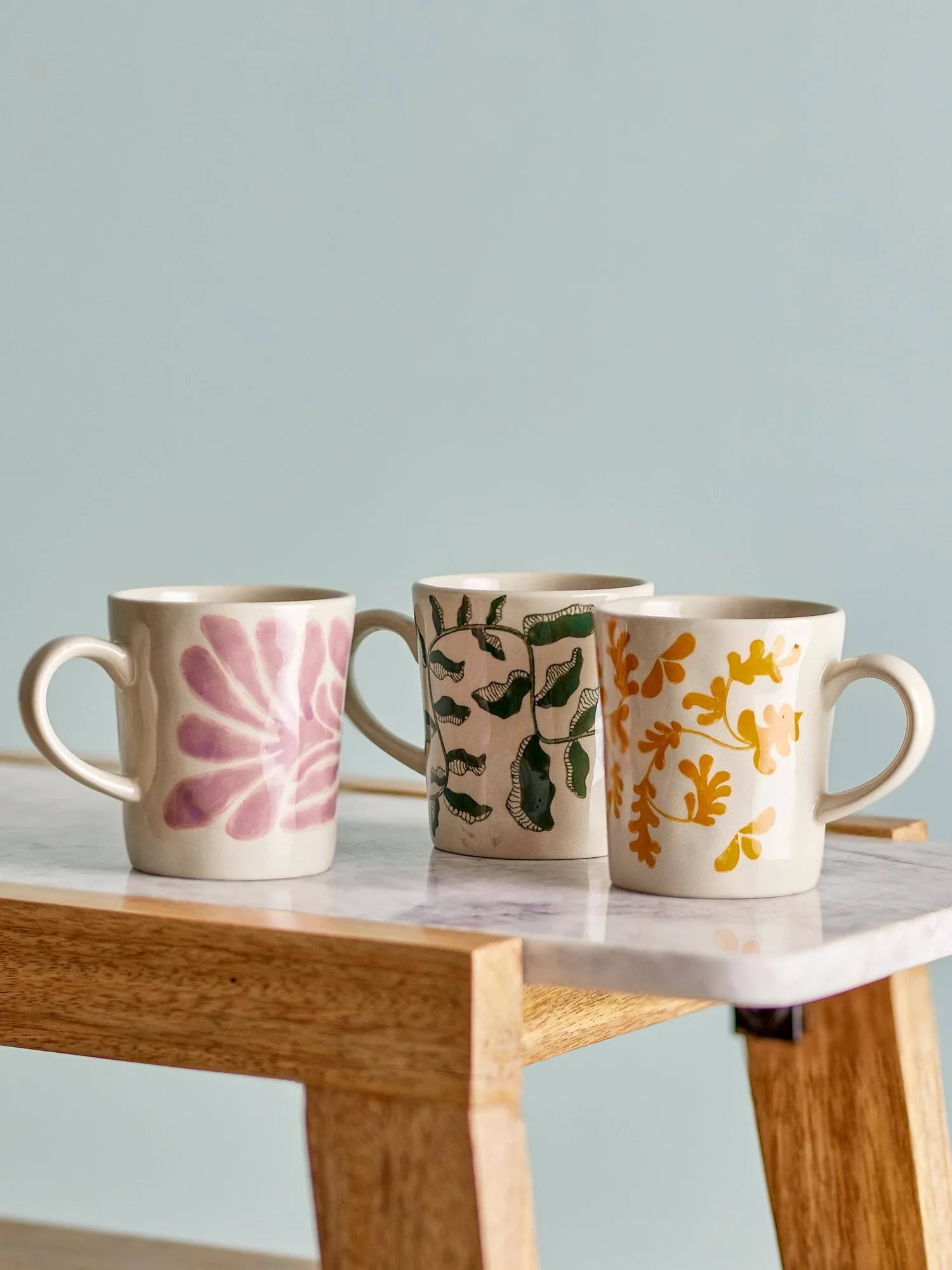 Taza Fauni, Multi, 3 piezas Bloomingville