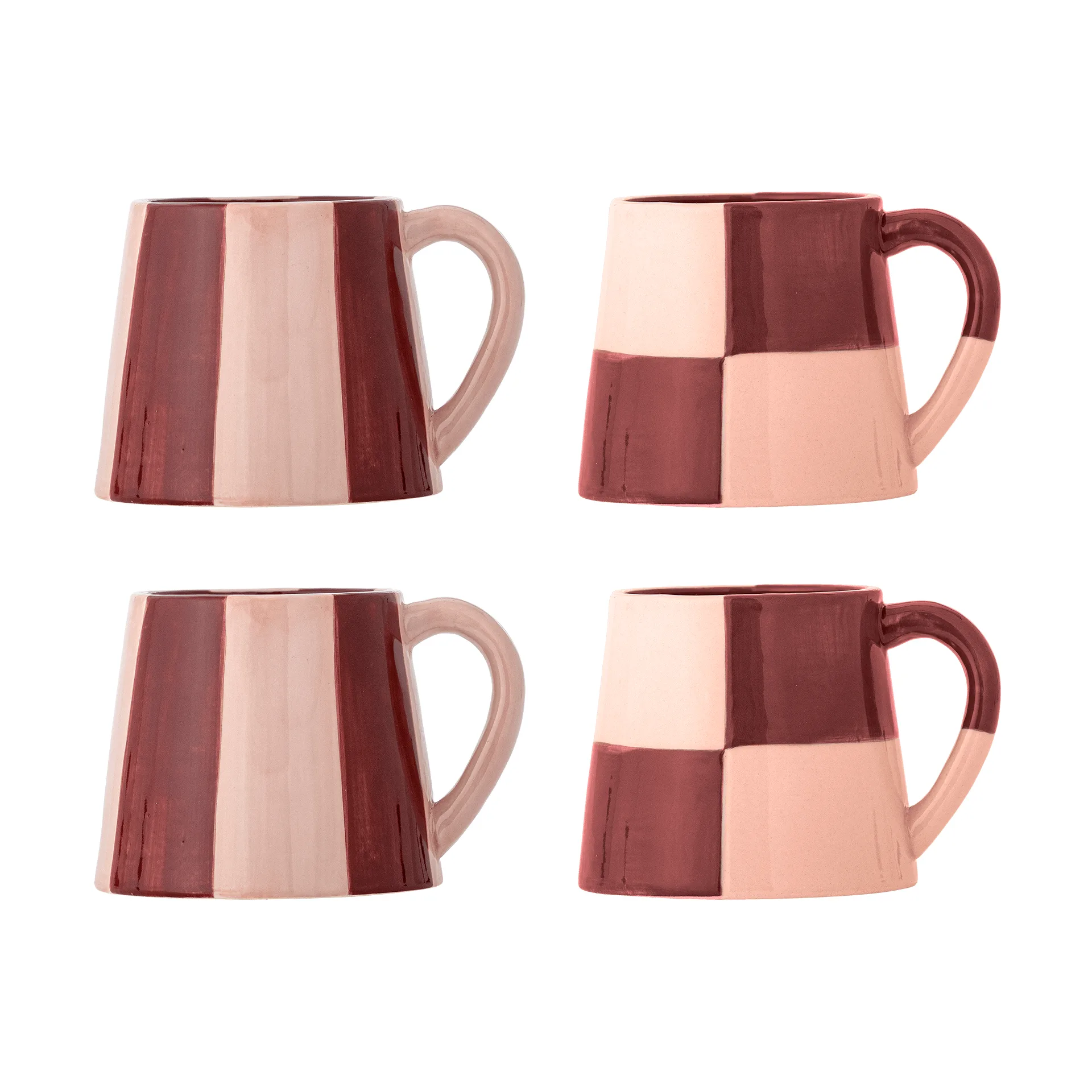 Taza Floki, Rose, 4 piezas Bloomingville