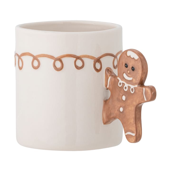 Taza Ginnie 29 cl, Blanco-marrón Bloomingville