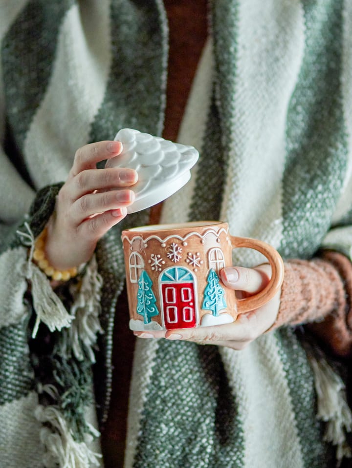 Taza Ginnie 29 cl, Marrón-blanco Bloomingville