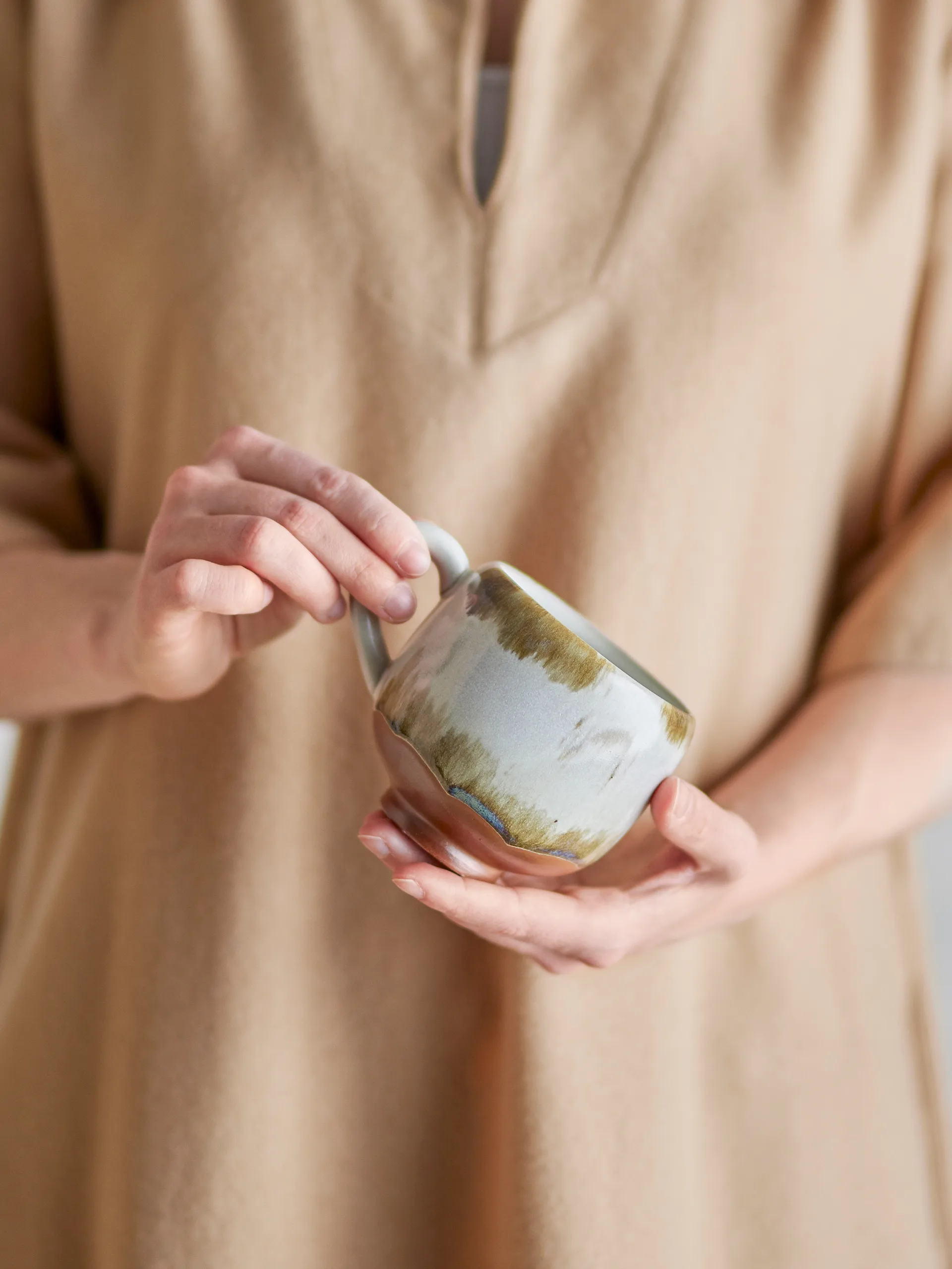 Taza Jade, pack de 4, Natural Bloomingville