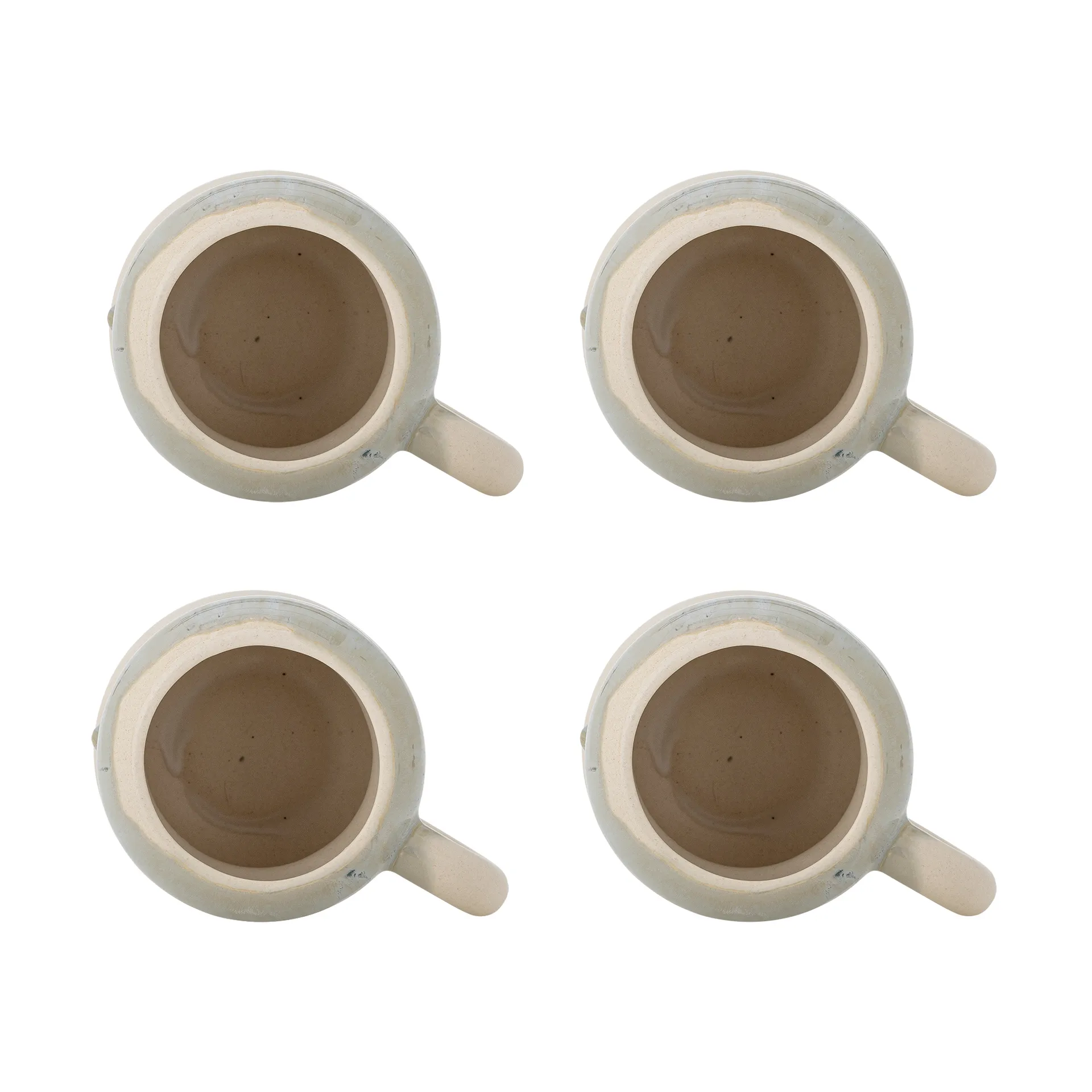 Taza Luna, pack de 4, Azul Bloomingville