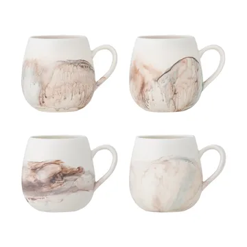 Taza Lyre, pack de 4 - Marrón - Bloomingville