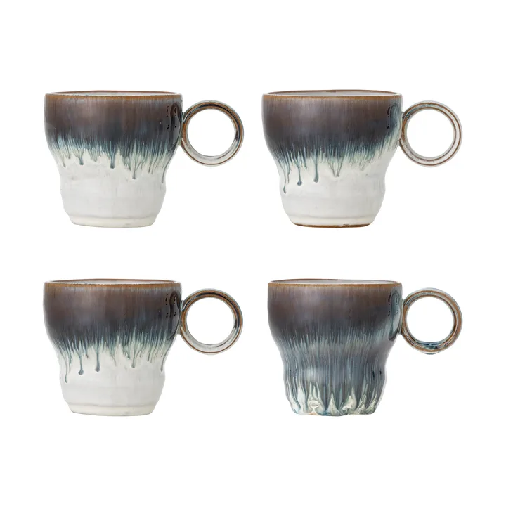 Taza Nigel, pack de 4 - Azul - Bloomingville