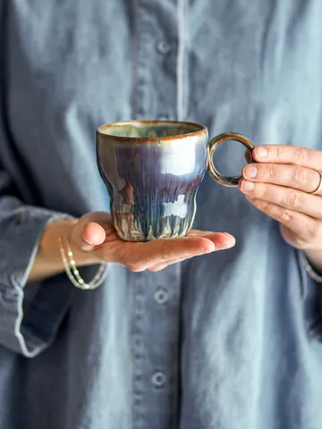 Taza Nigel, pack de 4 - Azul - Bloomingville